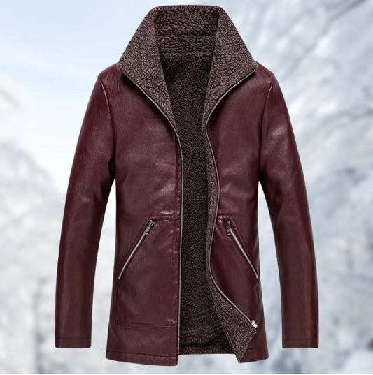FLO - elegant and warm leather jacket