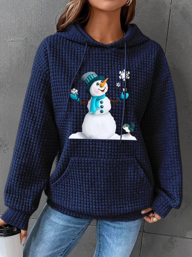 Trendy Christmas Snowman Hoodie