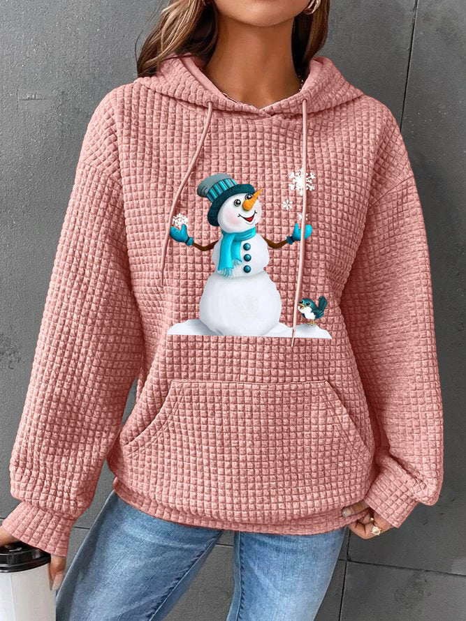 Trendy Christmas Snowman Hoodie
