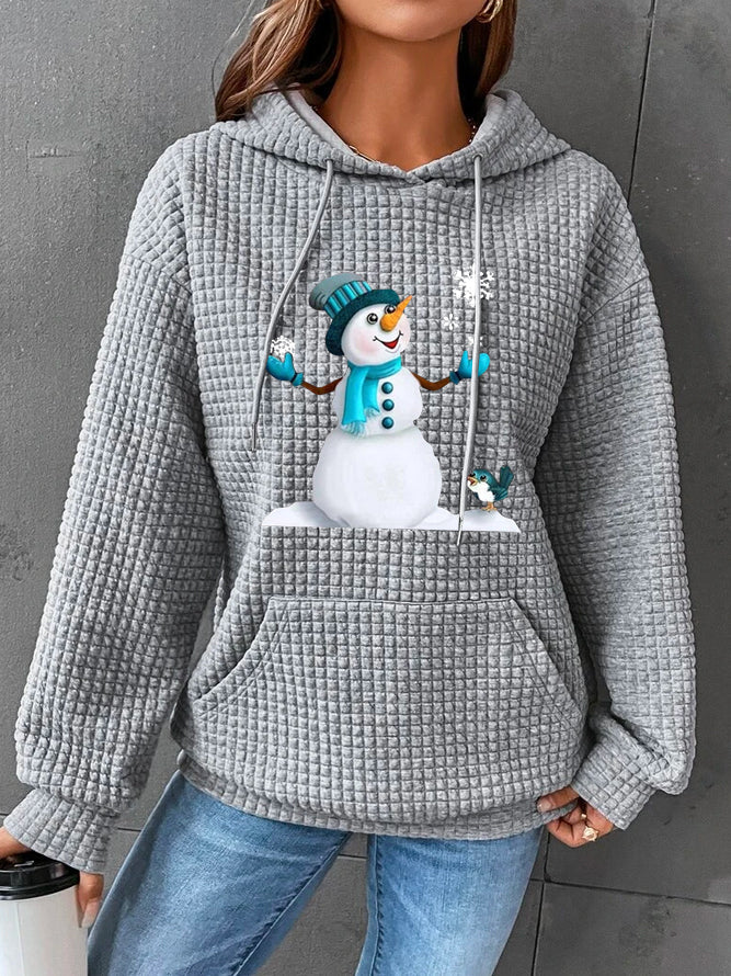 Trendy Christmas Snowman Hoodie